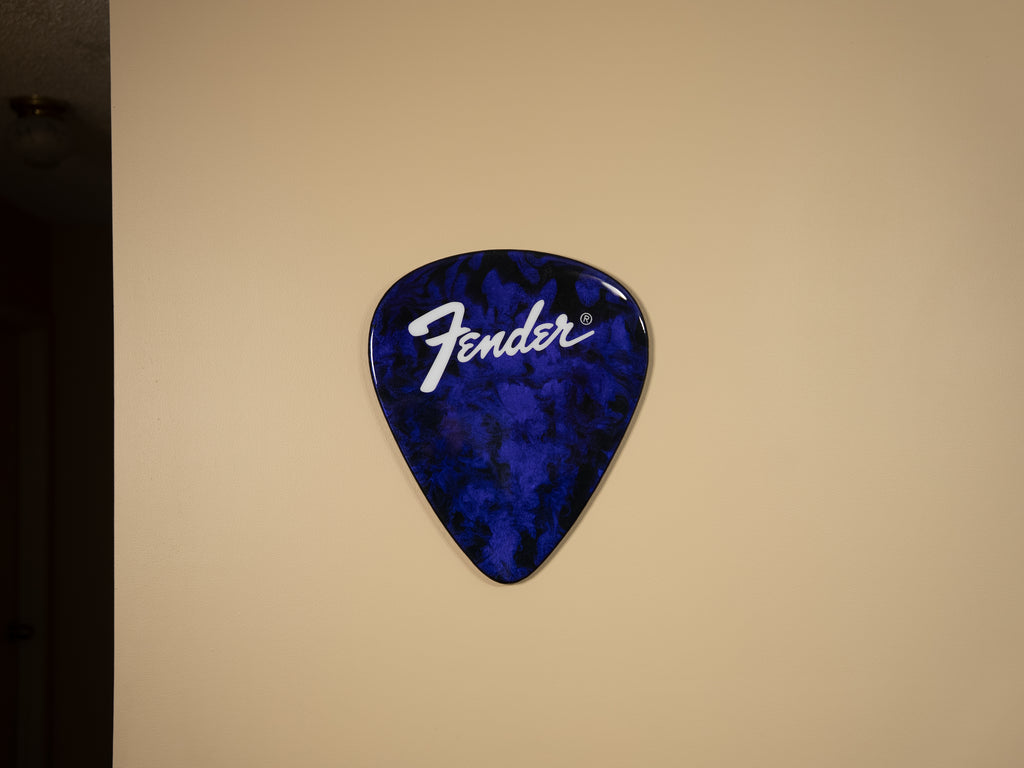 Custom Handmade Fender Guitar Pick Wall Hang