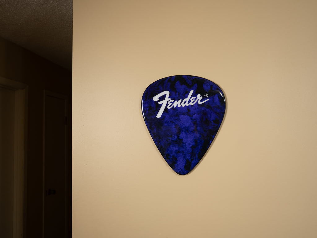 Custom Handmade Fender Guitar Pick Wall Hang