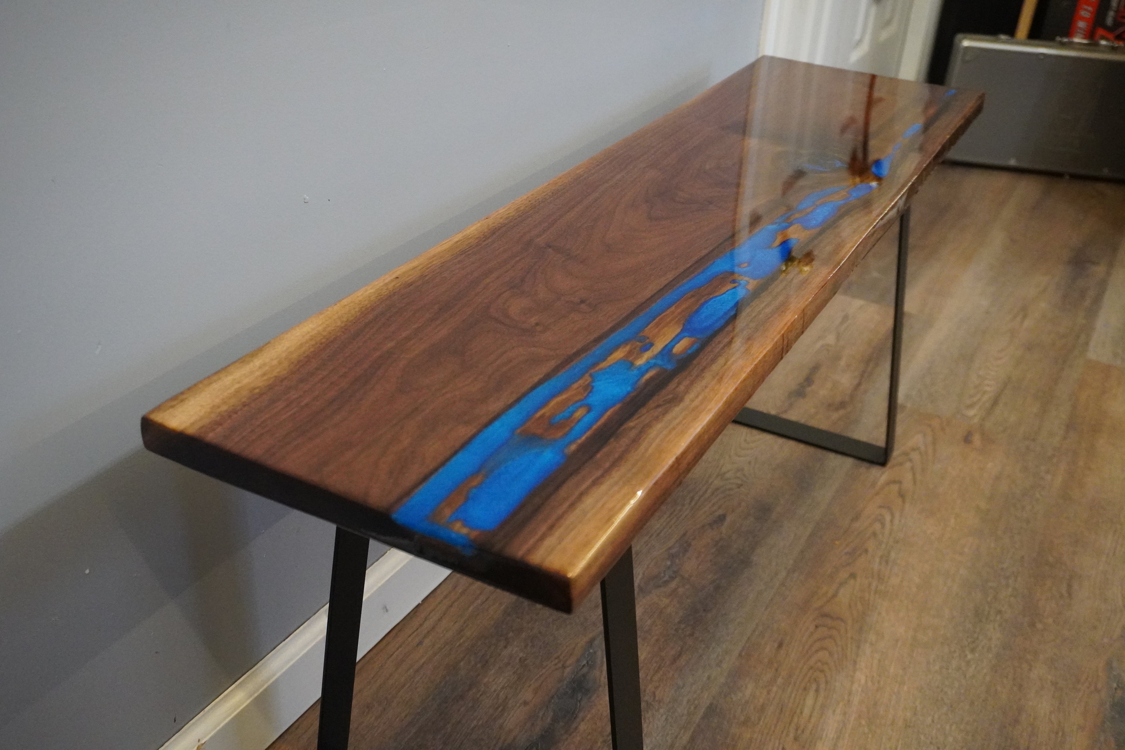 Live Edge Black Walnut Bench