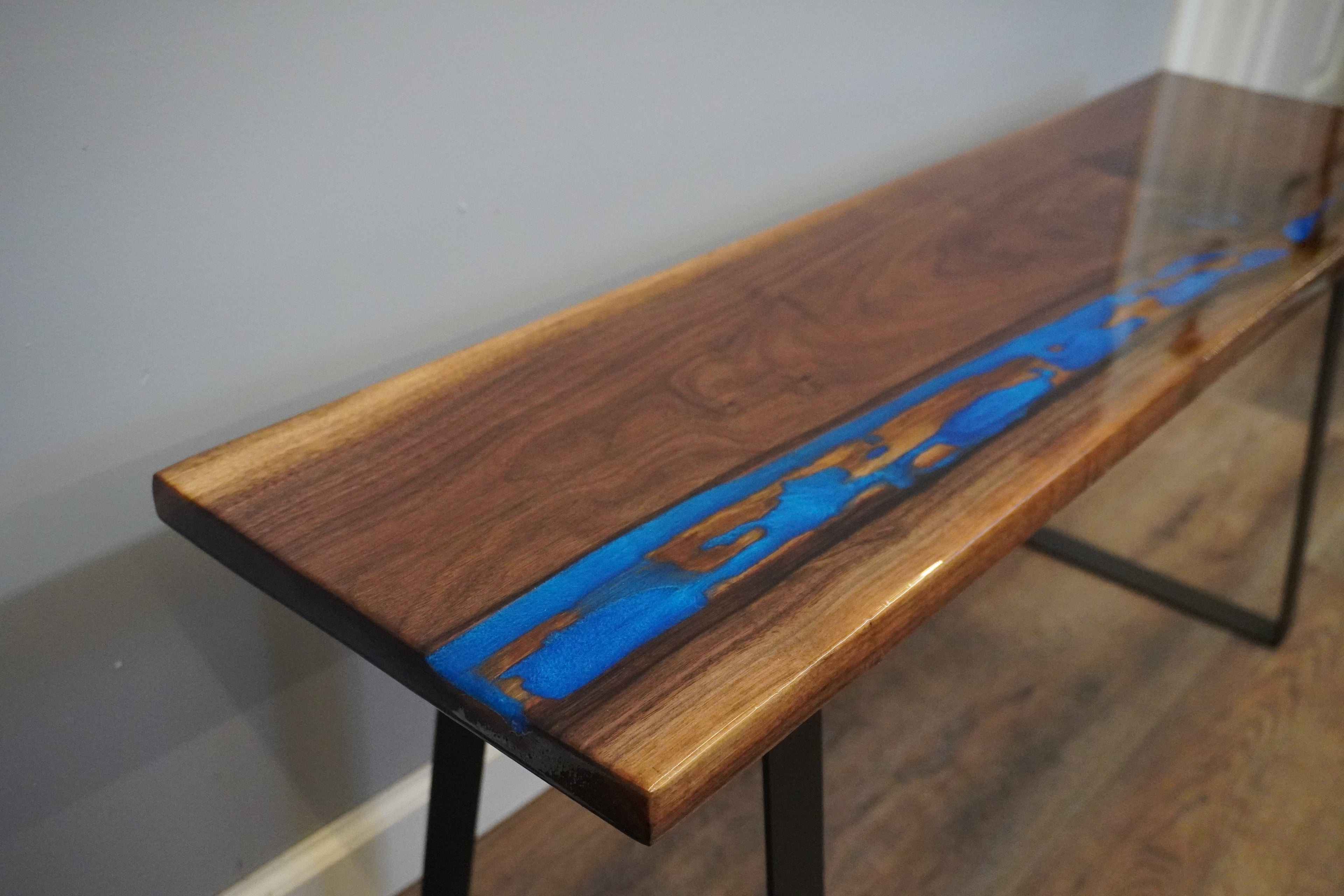 Live Edge Black Walnut Bench