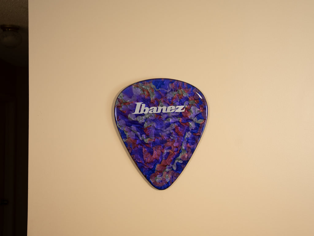 Custom Handmade Ibanez Guitar Pick Wall Hang