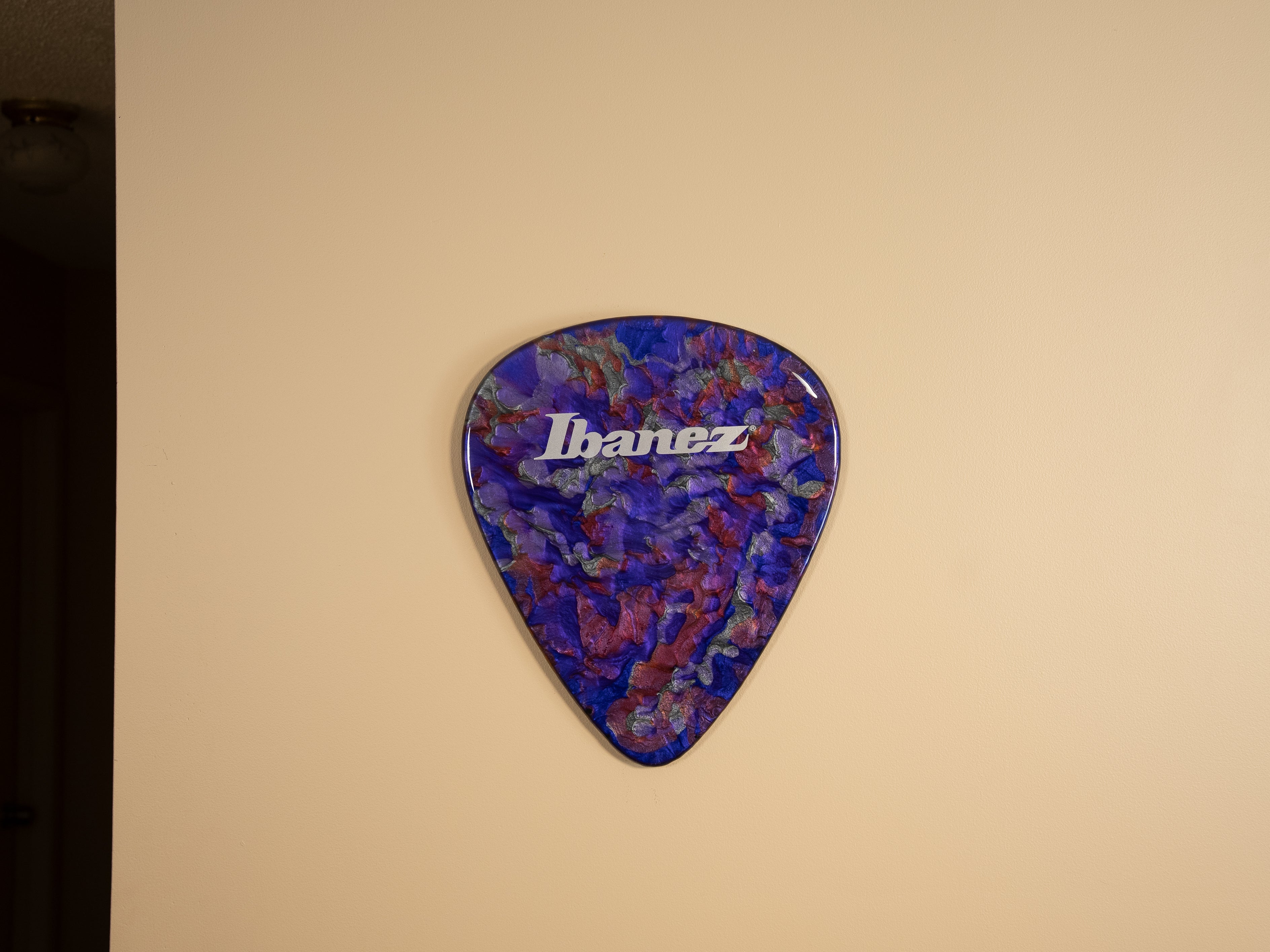 Custom Handmade Ibanez Guitar Pick Wall Hang