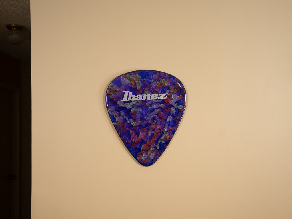 Custom Handmade Ibanez Guitar Pick Wall Hang