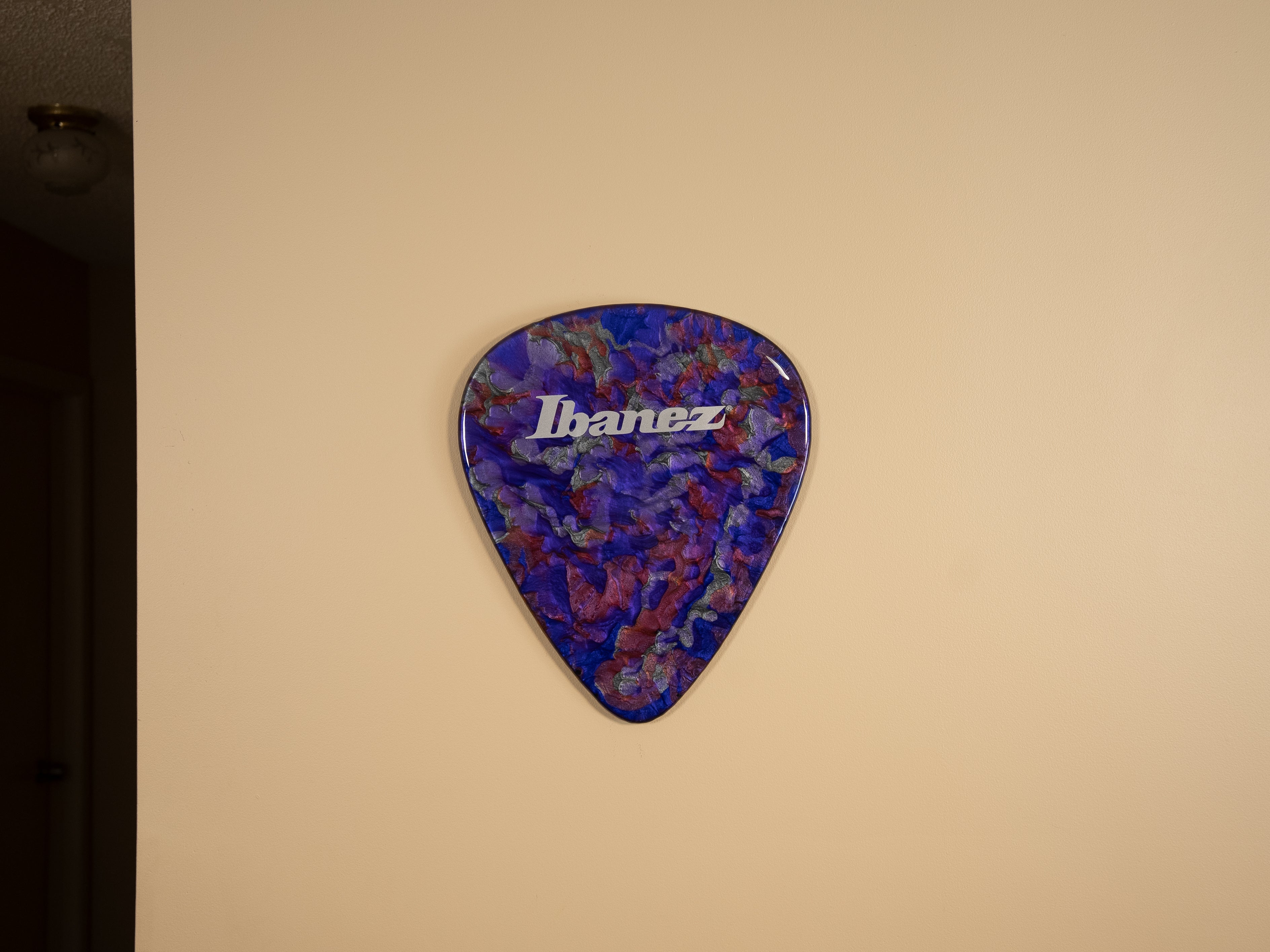 Custom Handmade Ibanez Guitar Pick Wall Hang