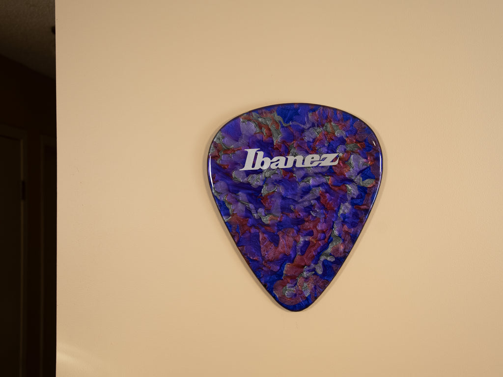 Custom Handmade Ibanez Guitar Pick Wall Hang