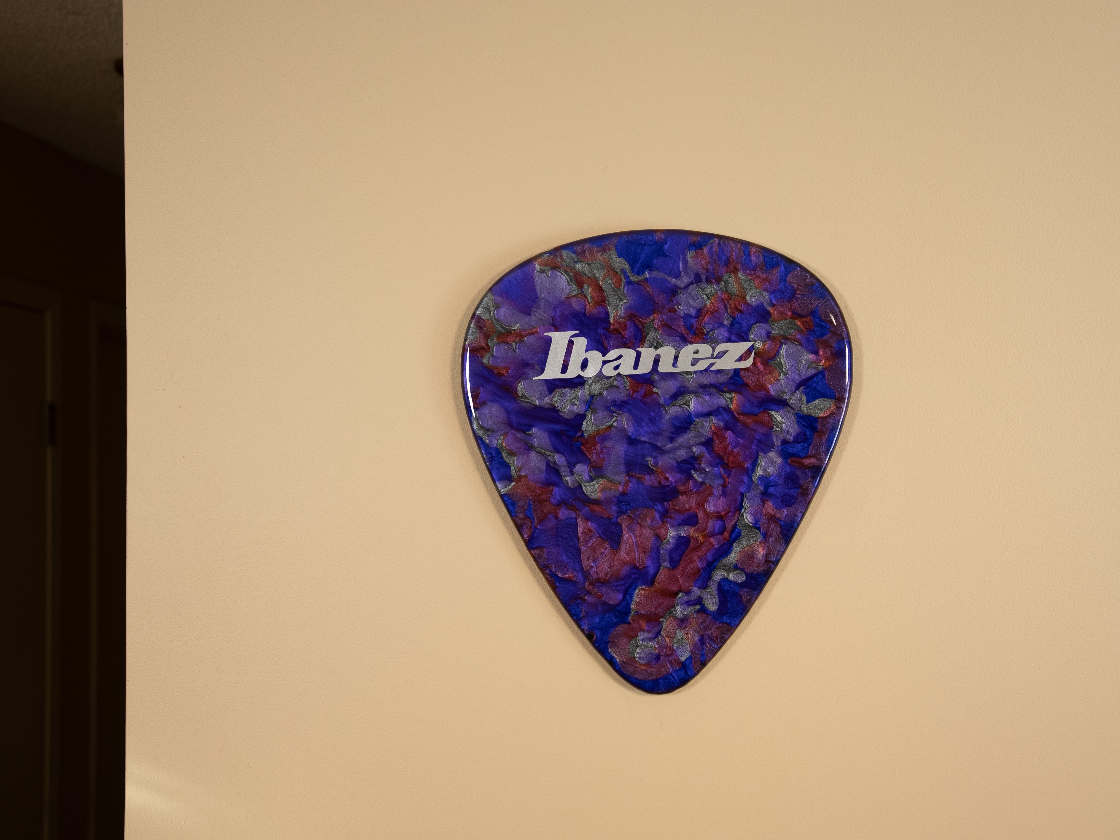 Custom Handmade Ibanez Guitar Pick Wall Hang