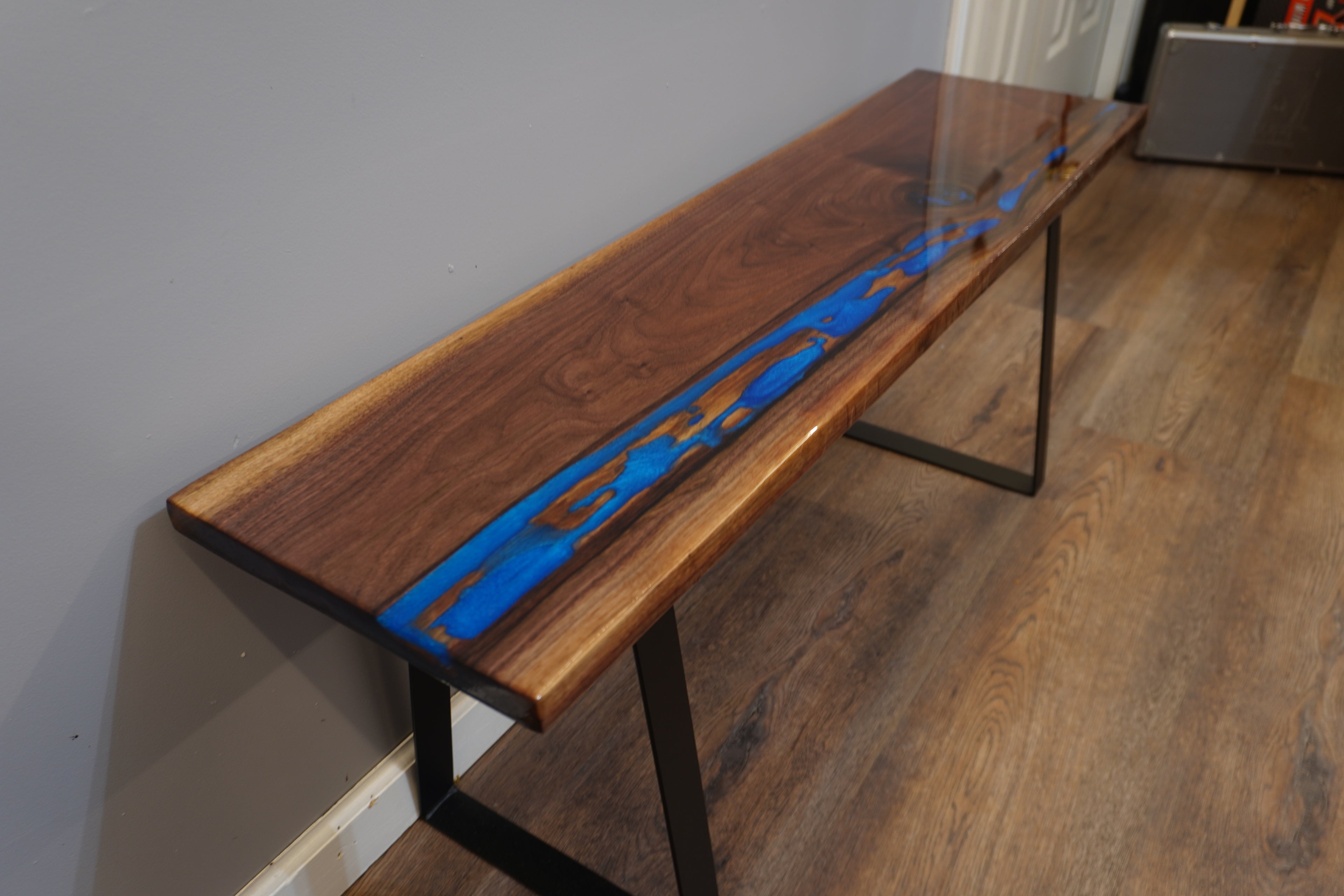 Live Edge Black Walnut Bench