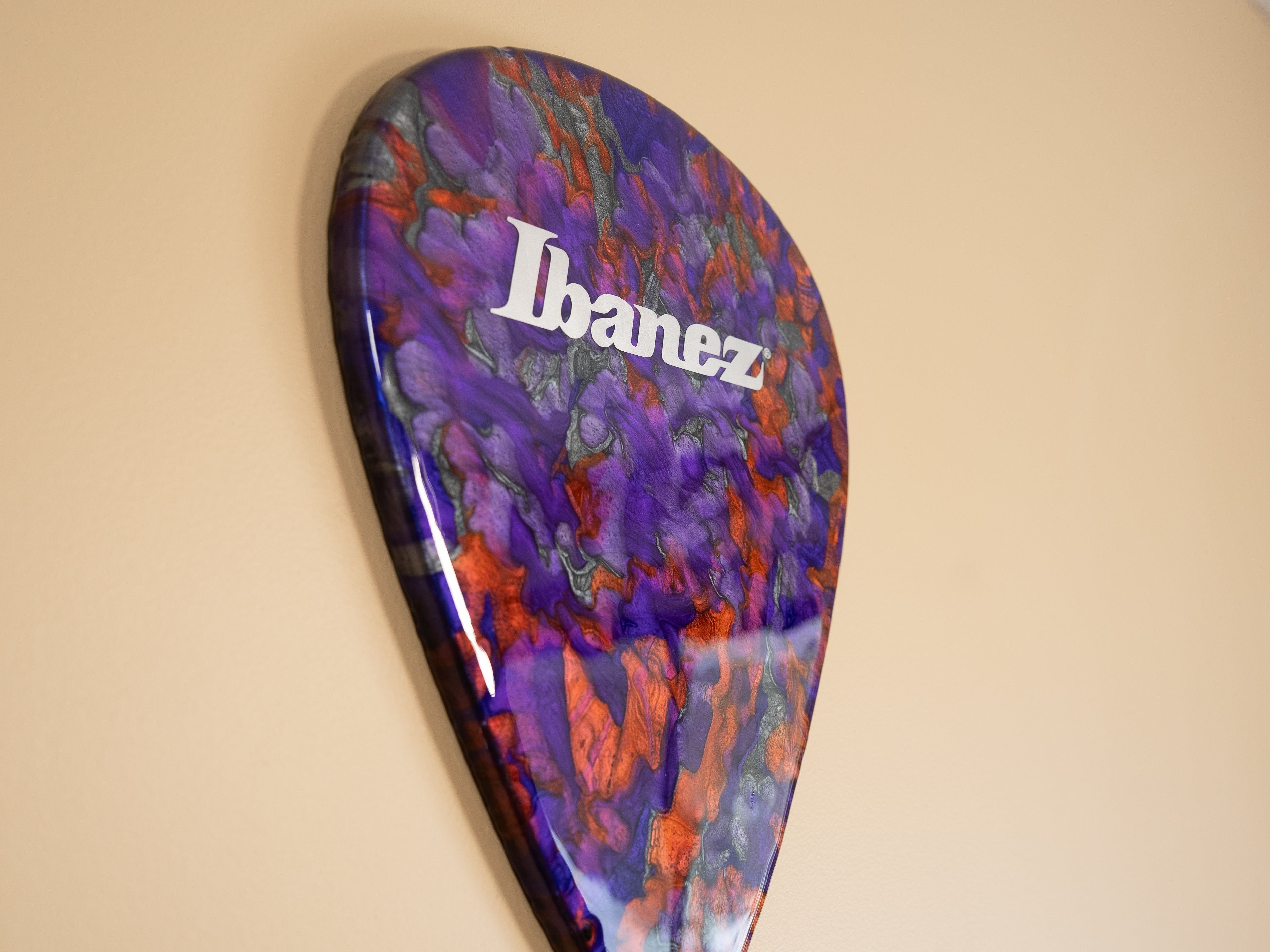 Custom Handmade Ibanez Guitar Pick Wall Hang