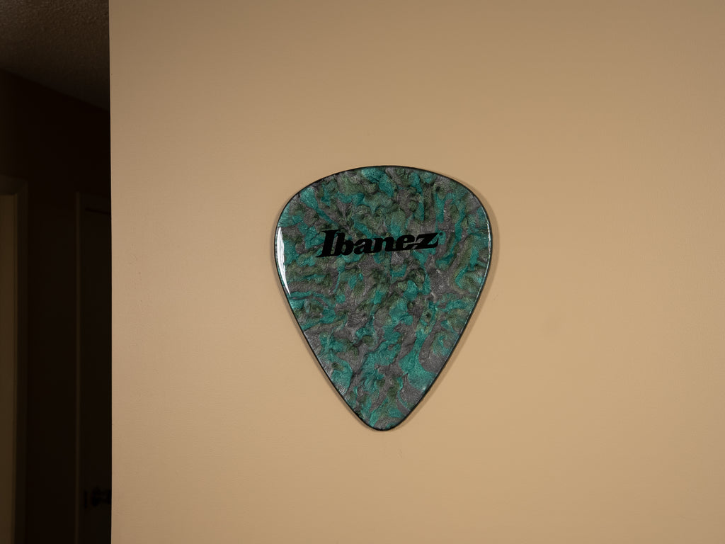 Custom Handmade Ibanez Guitar Pick Wall Hang