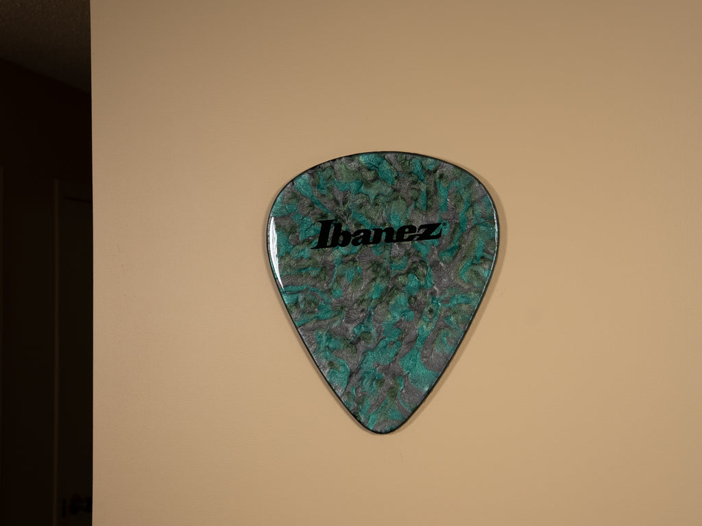 Custom Handmade Ibanez Guitar Pick Wall Hang