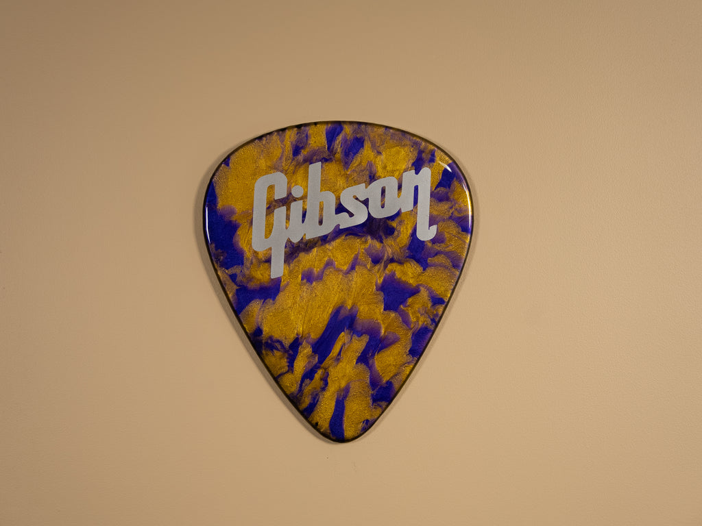 Custom Handmade Gibson Guitar Pick Wall Hang