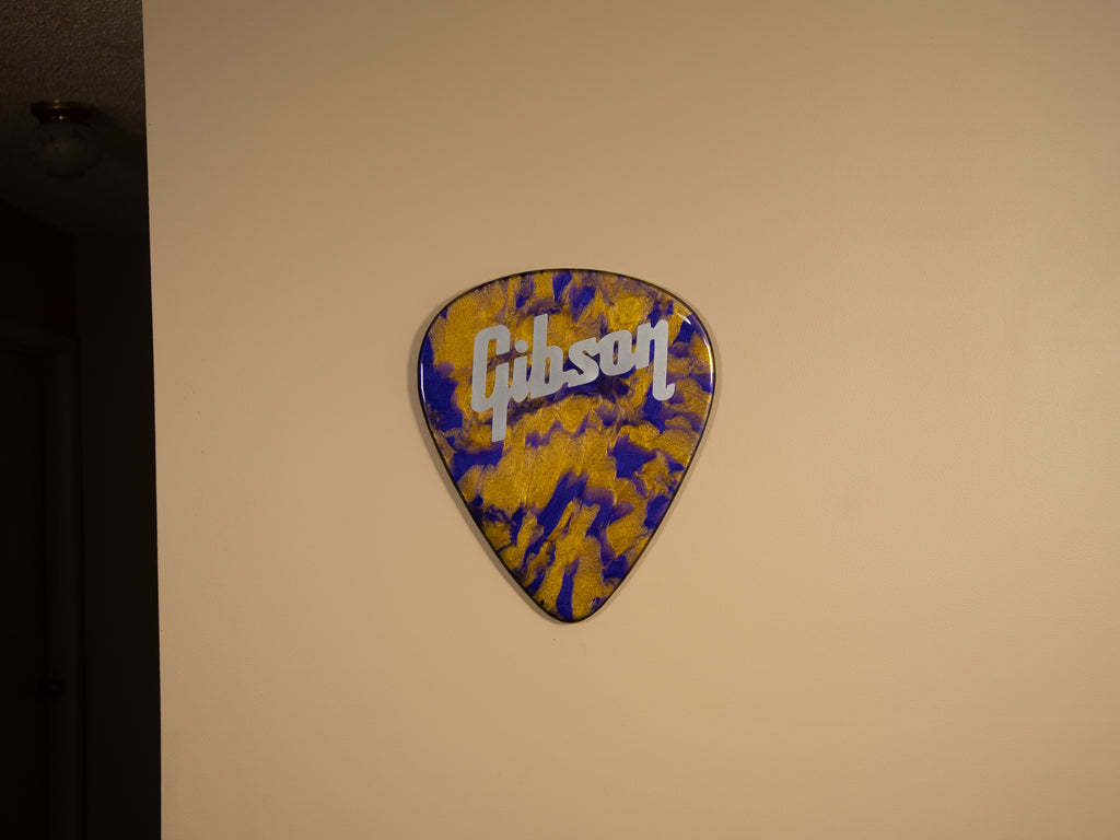 Custom Handmade Gibson Guitar Pick Wall Hang