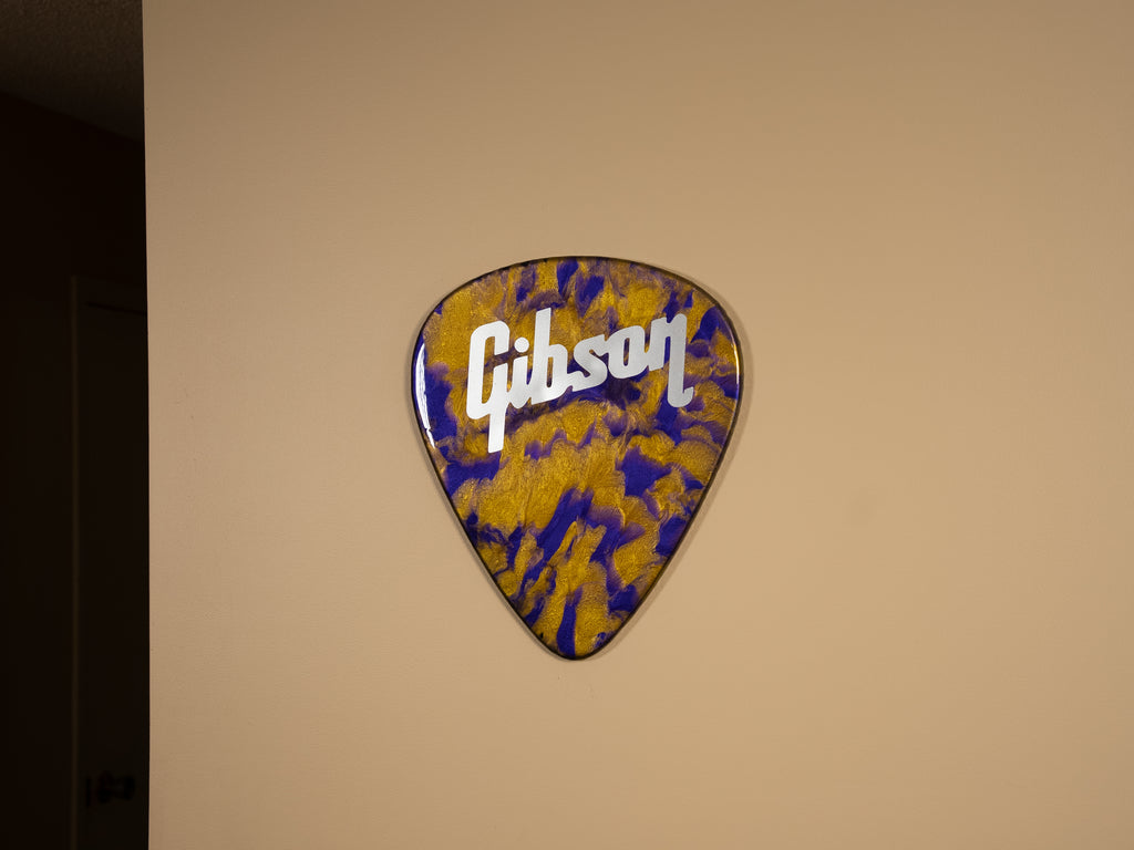 Custom Handmade Gibson Guitar Pick Wall Hang