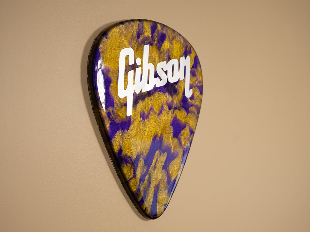 Custom Handmade Gibson Guitar Pick Wall Hang
