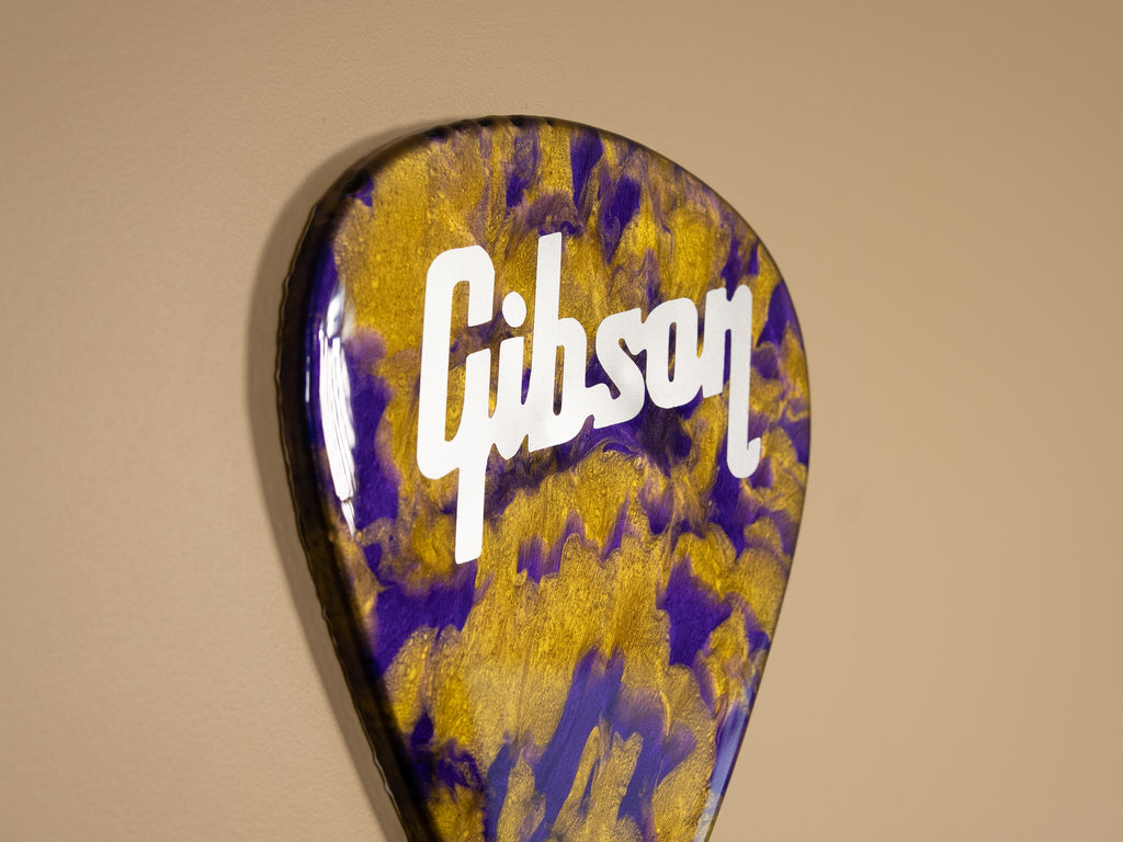 Custom Handmade Gibson Guitar Pick Wall Hang