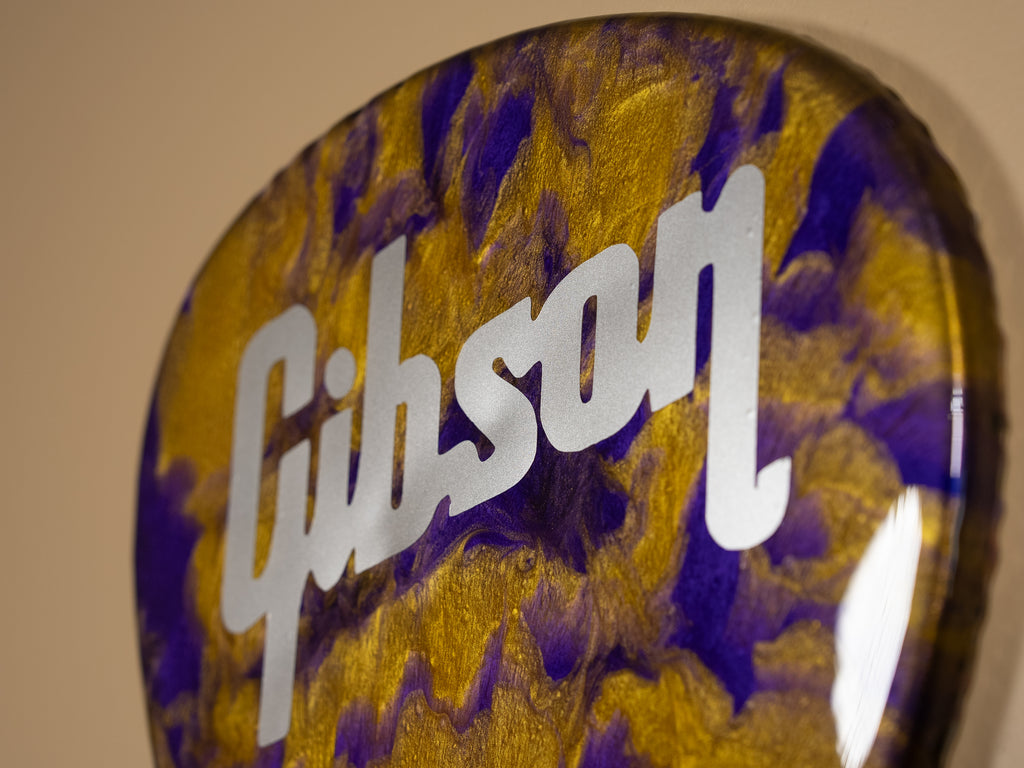 Custom Handmade Gibson Guitar Pick Wall Hang