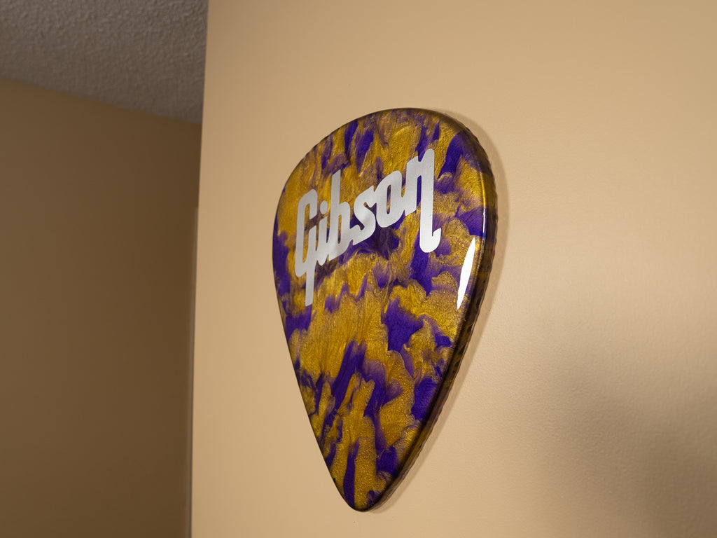 Custom Handmade Gibson Guitar Pick Wall Hang