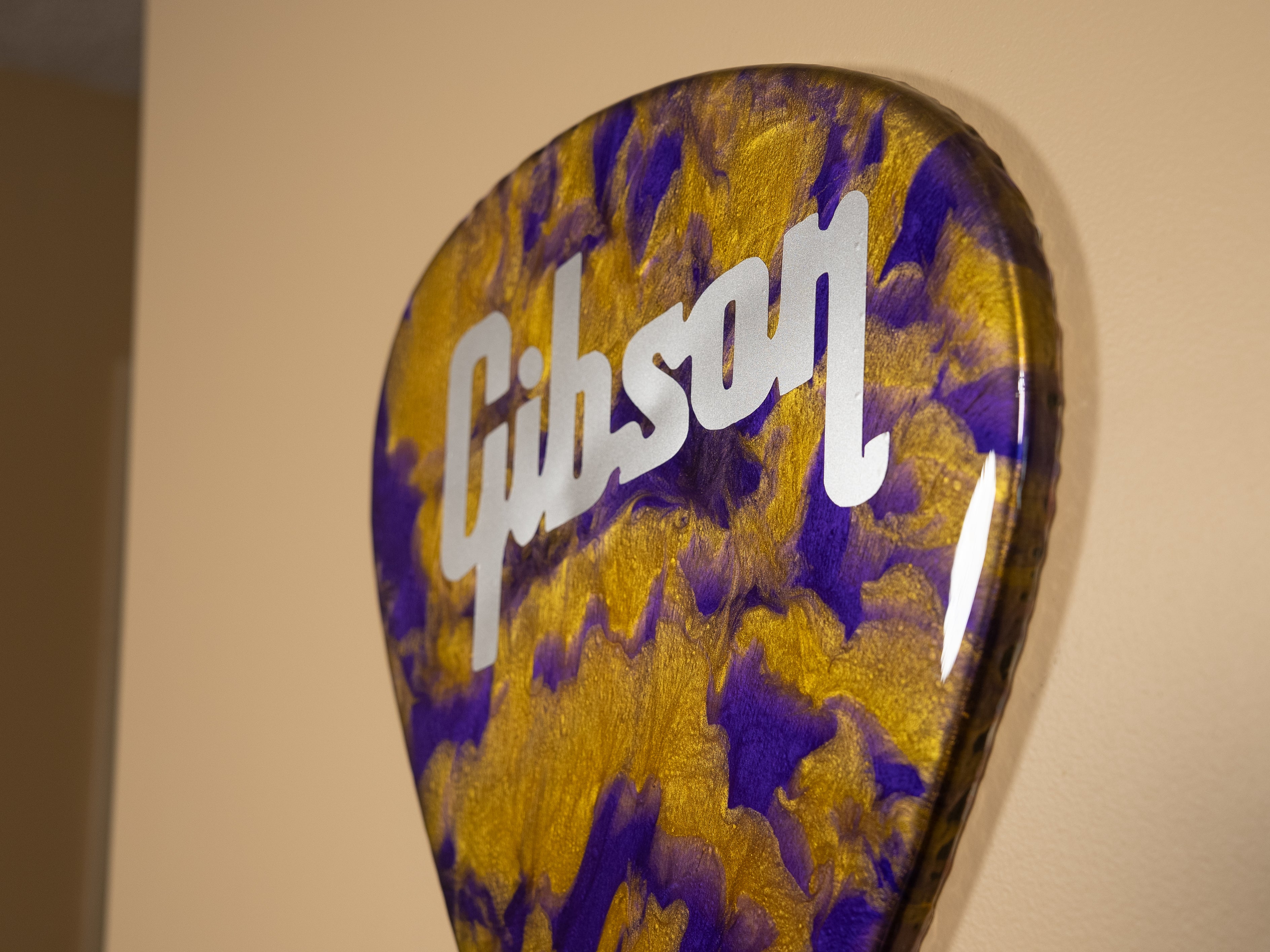 Custom Handmade Gibson Guitar Pick Wall Hang