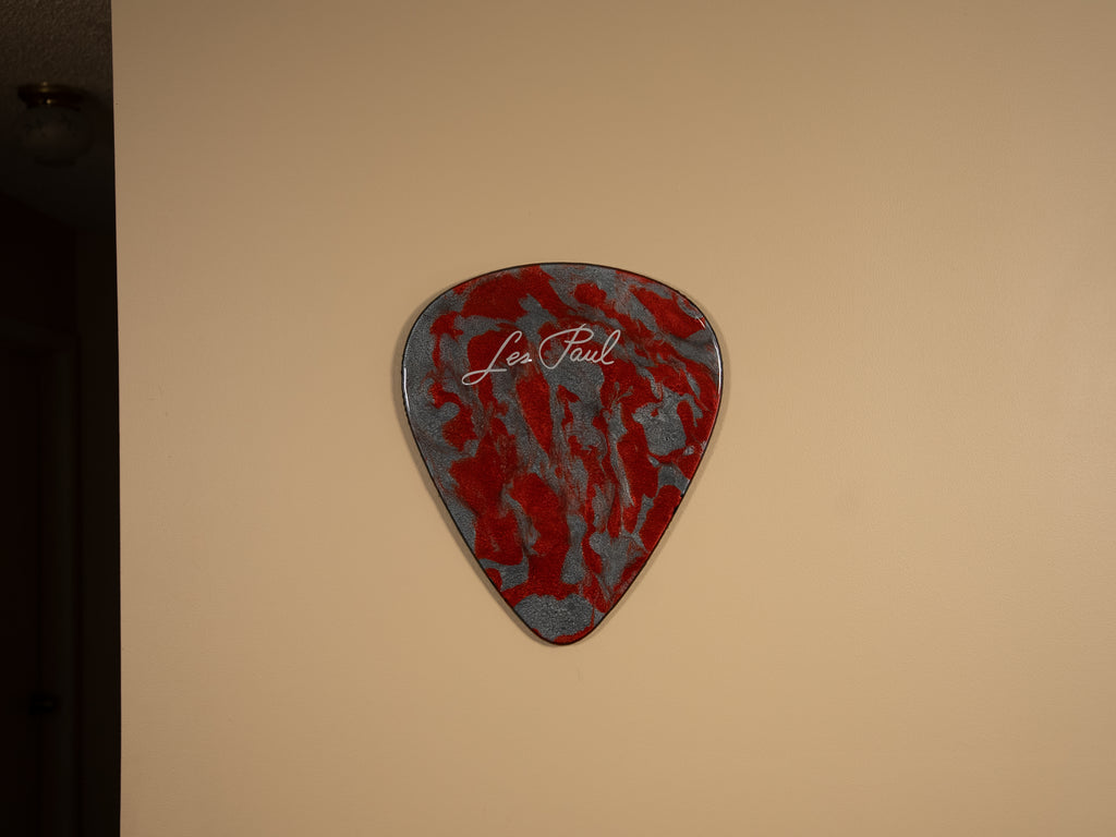 Custom Handmade Les Paul Guitar Pick Wall Hang