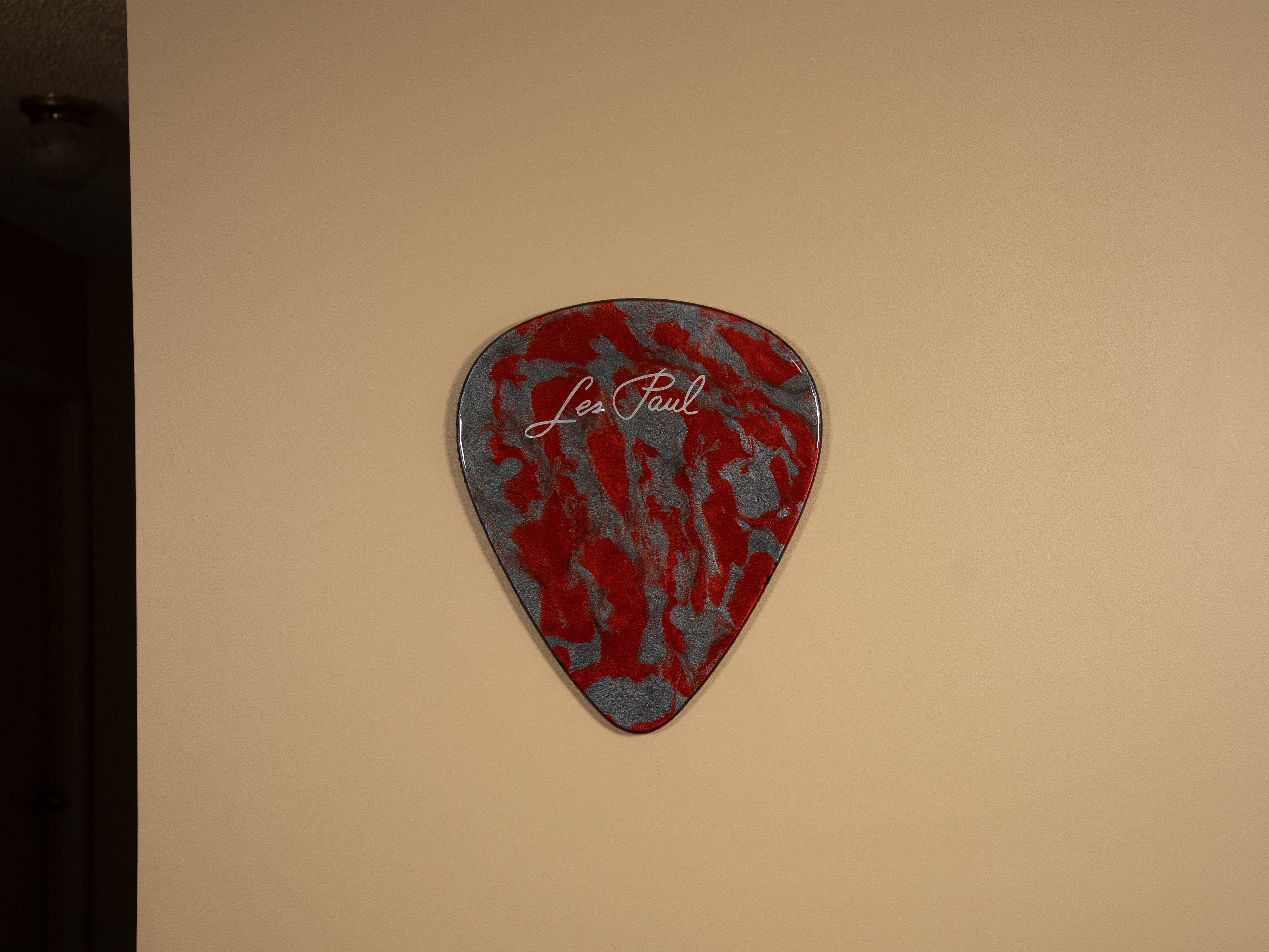 Custom Handmade Les Paul Guitar Pick Wall Hang
