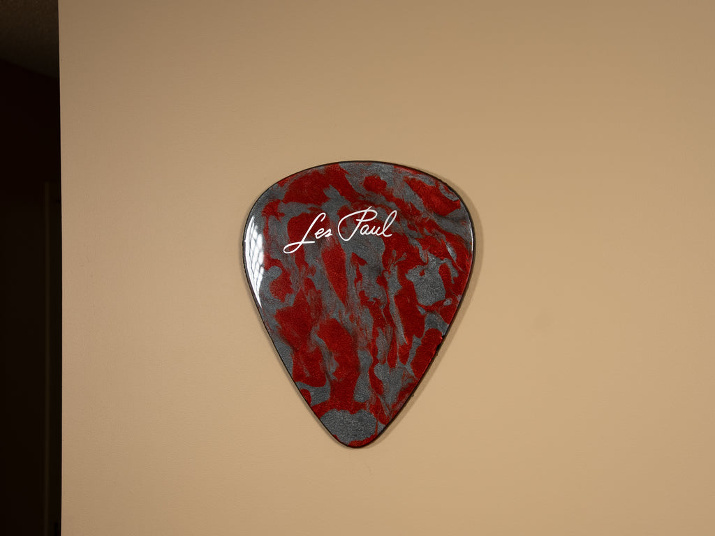Custom Handmade Les Paul Guitar Pick Wall Hang