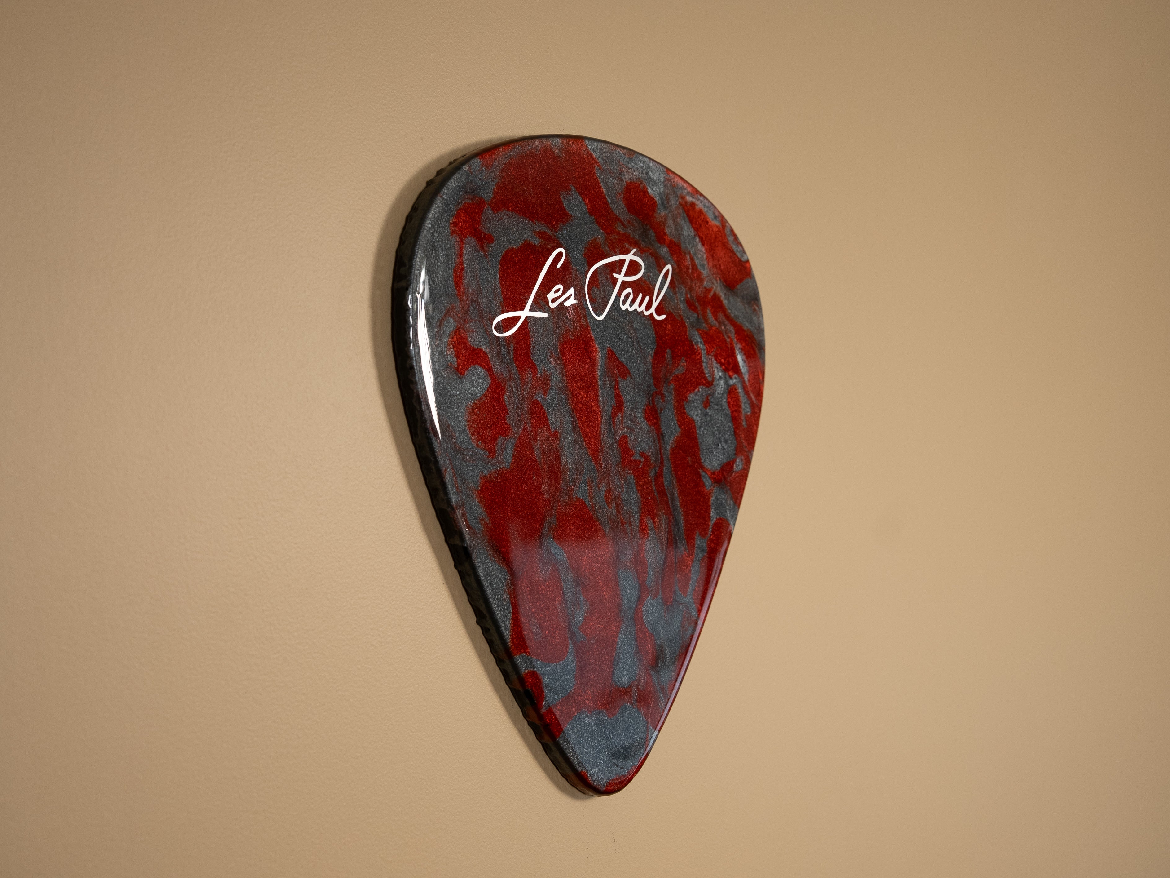 Custom Handmade Les Paul Guitar Pick Wall Hang
