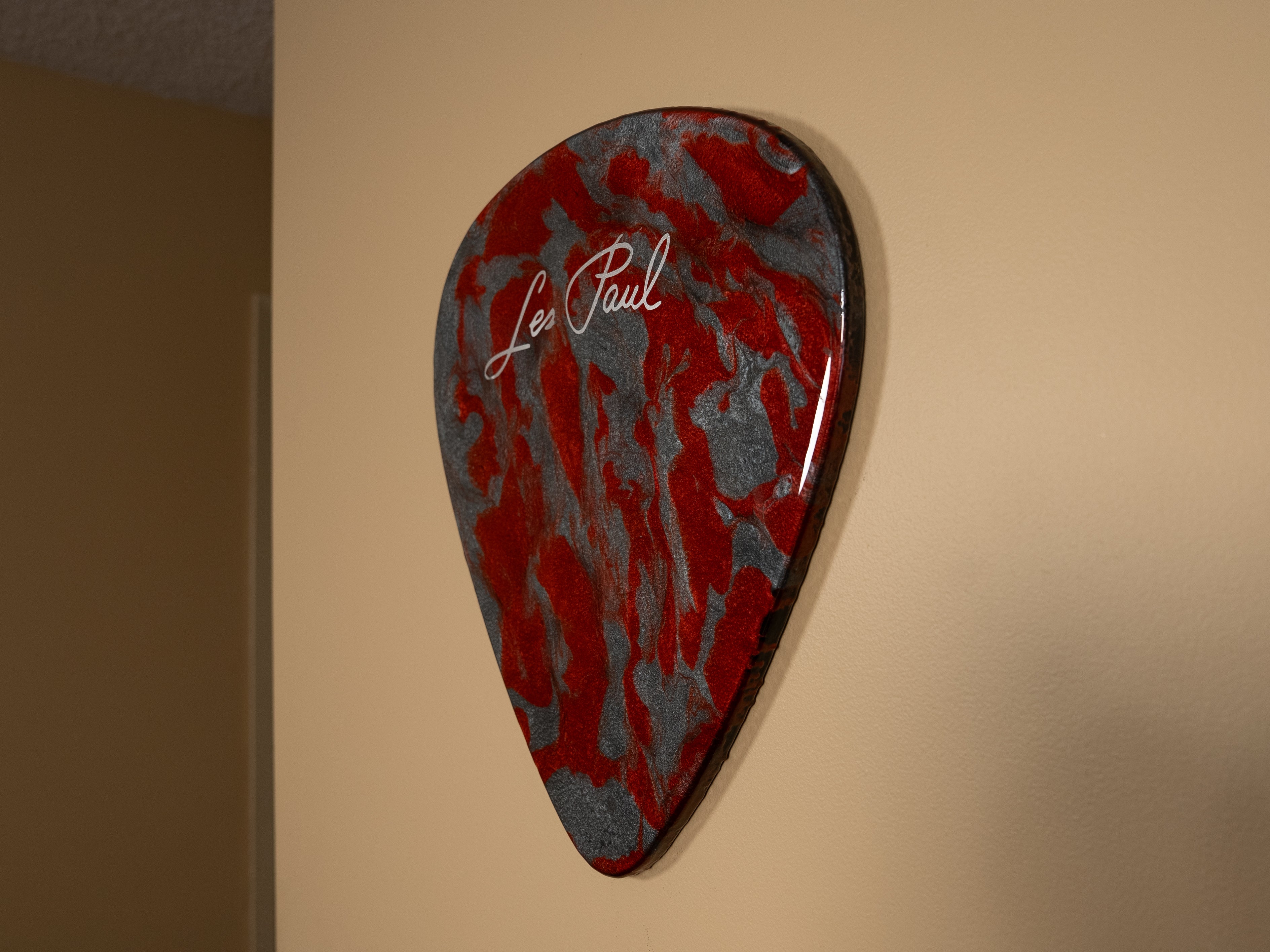 Custom Handmade Les Paul Guitar Pick Wall Hang