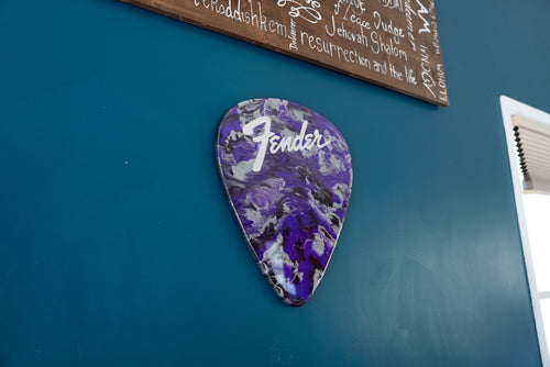 Custom Handmade Fender Guitar Pick Wall Hang