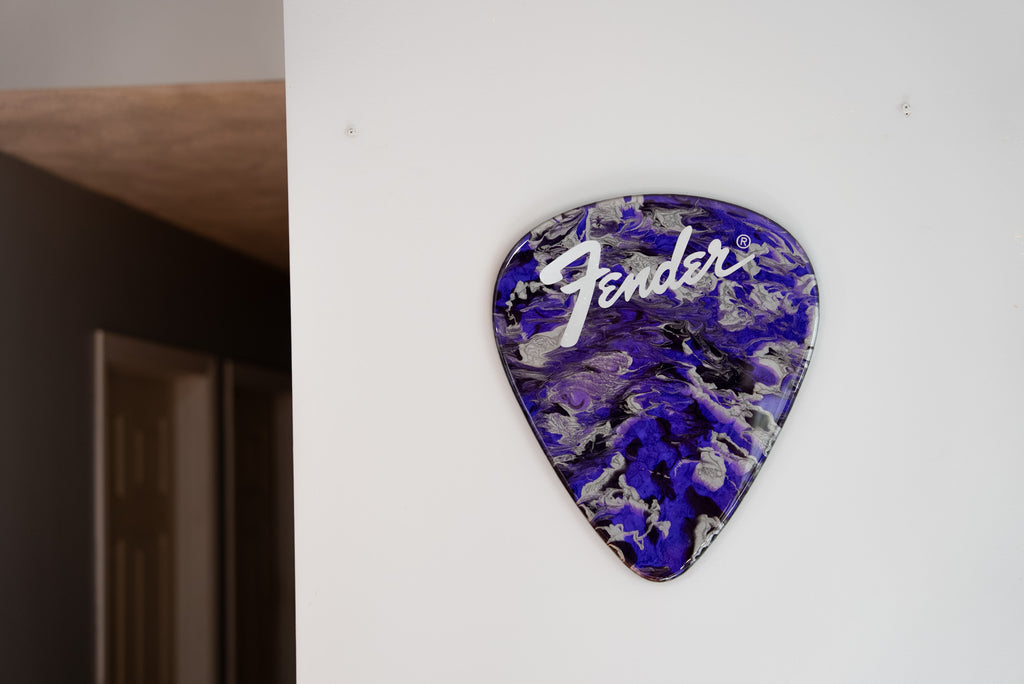 Custom Handmade Fender Guitar Pick Wall Hang